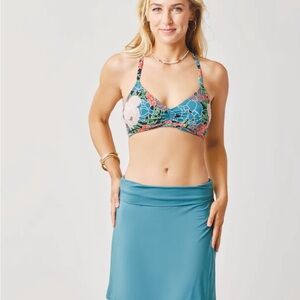 Women’s CARVE DESIGNS Green ROWAN Roll Down Waistband Skirt Size S *A5